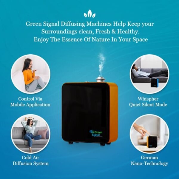 Premium Diffuser Machine Bluetooth - Big - Orange - Image 5