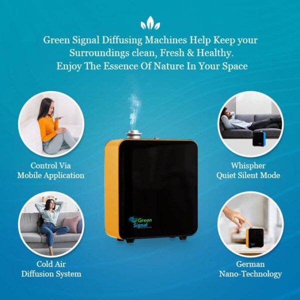 Premium Diffuser Machine Bluetooth - Big - Golden - Image 4