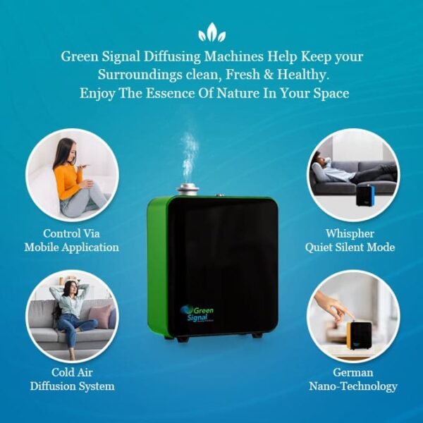 Premium Diffuser Machine Bluetooth - Medium - Green - Image 4